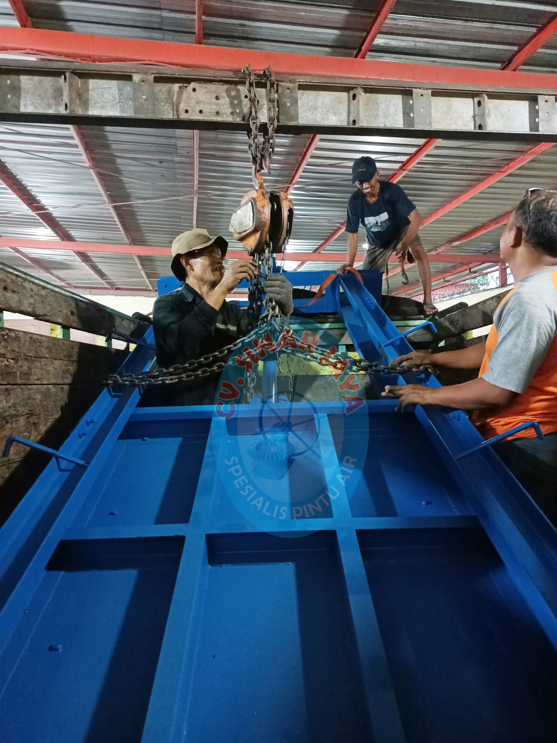 PINTU AIR SINGLE GEARBOX UNTUK KOTA SIDOARJO JAWA TIMUR Spesialis