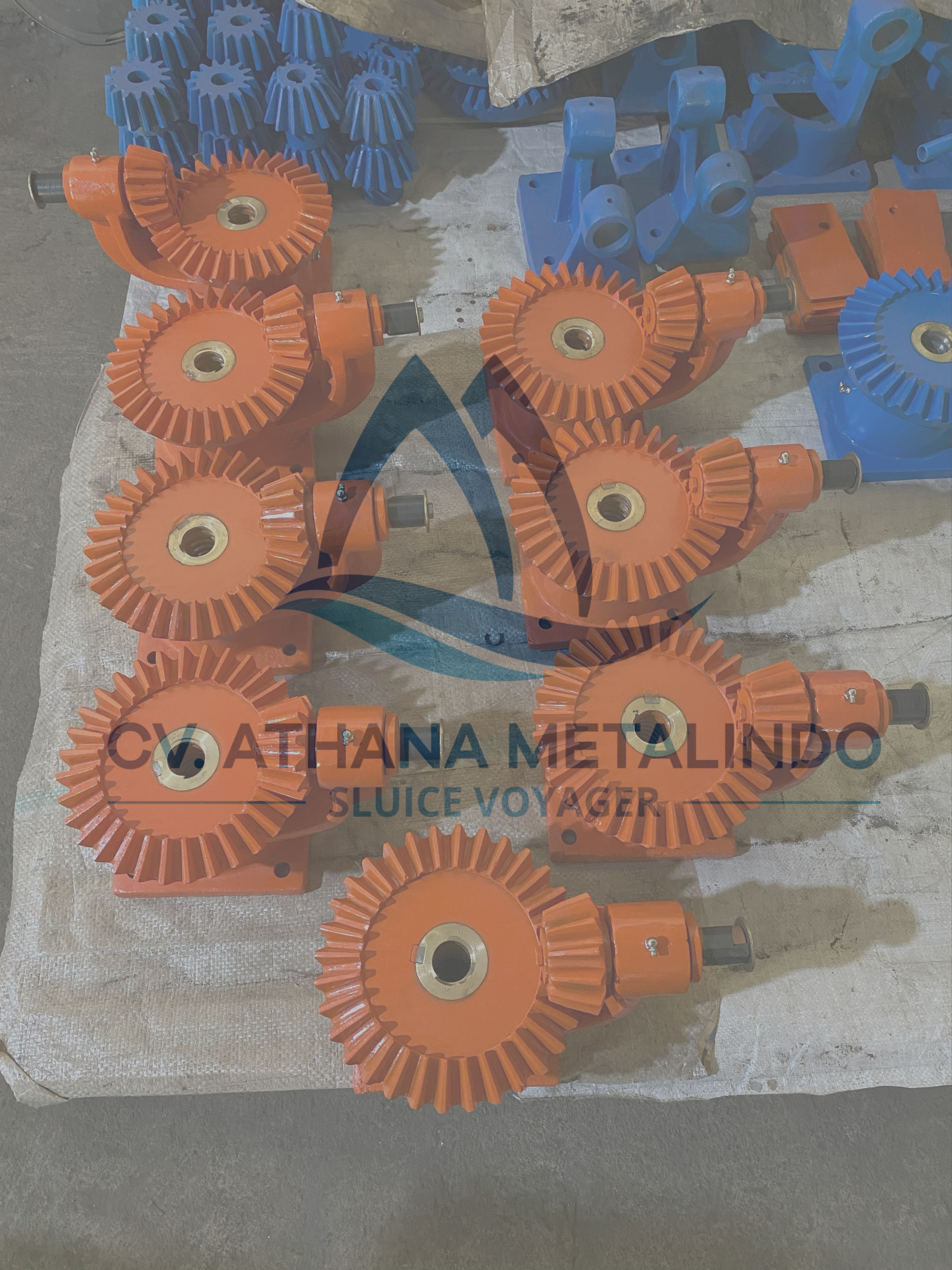 8 Unit Gearbox Pintu Air Single