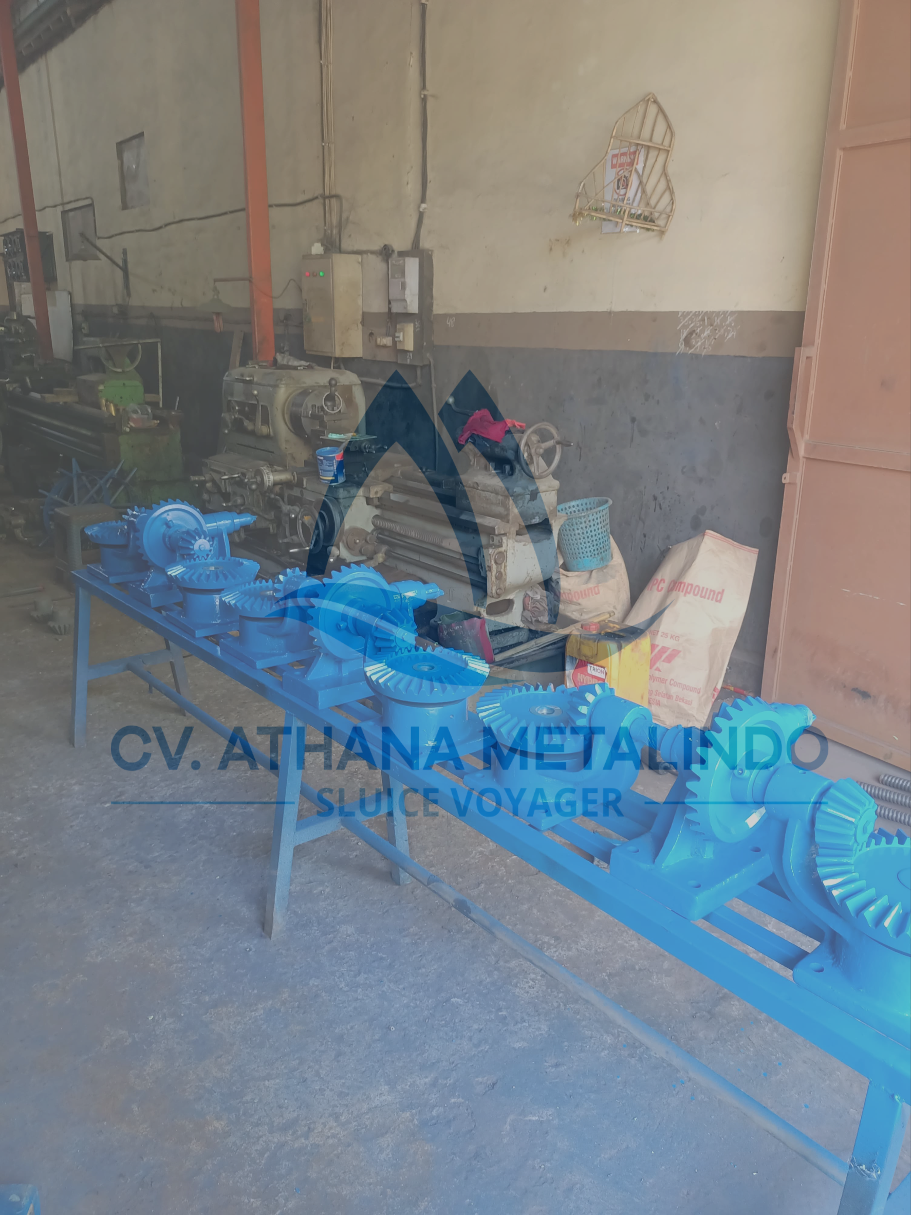 Double Gearbox Pintu Air Untuk Riau