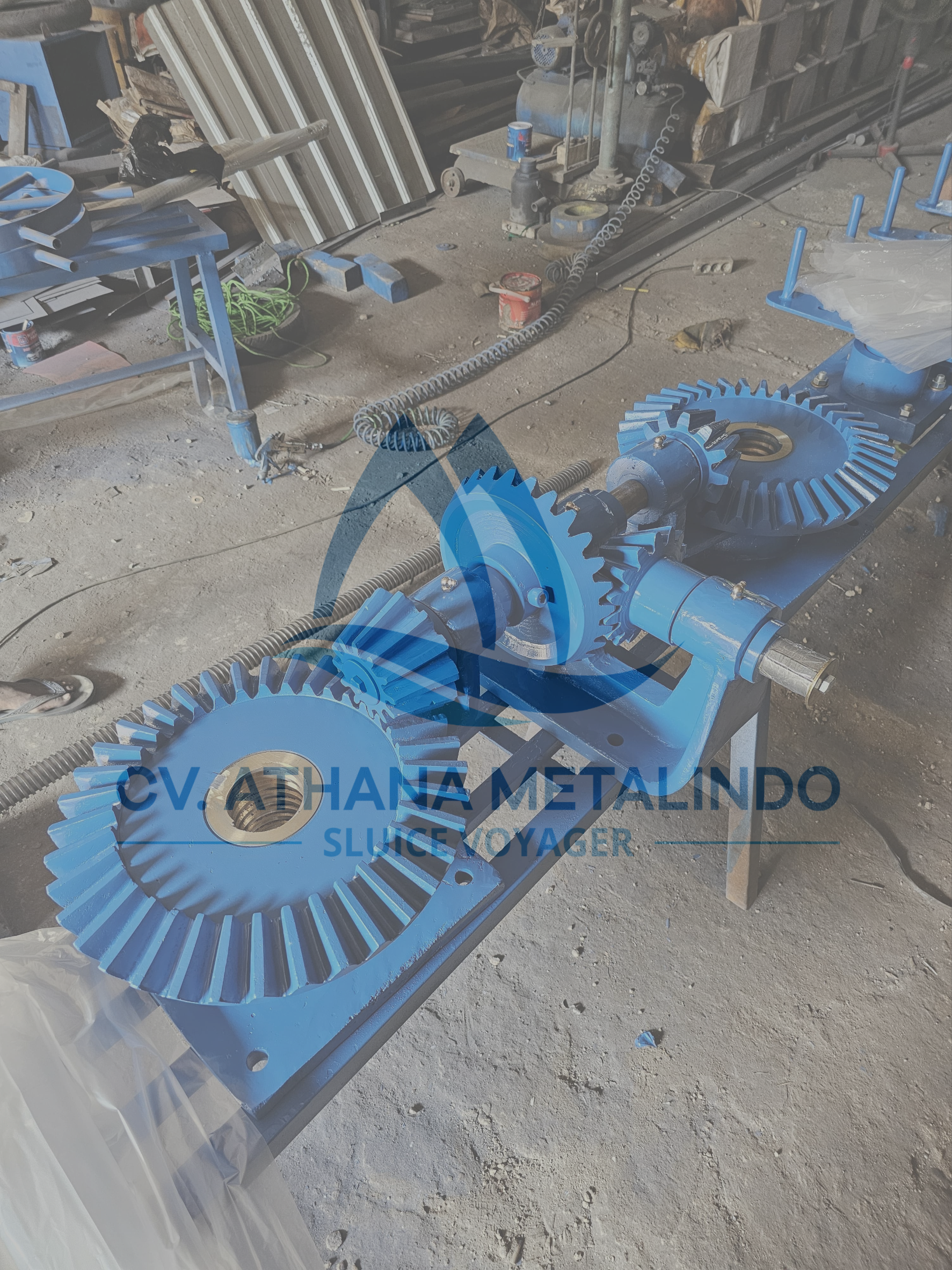 GEARBOX PINTU AIR DOUBLE UNTUK PALANGKARAYA