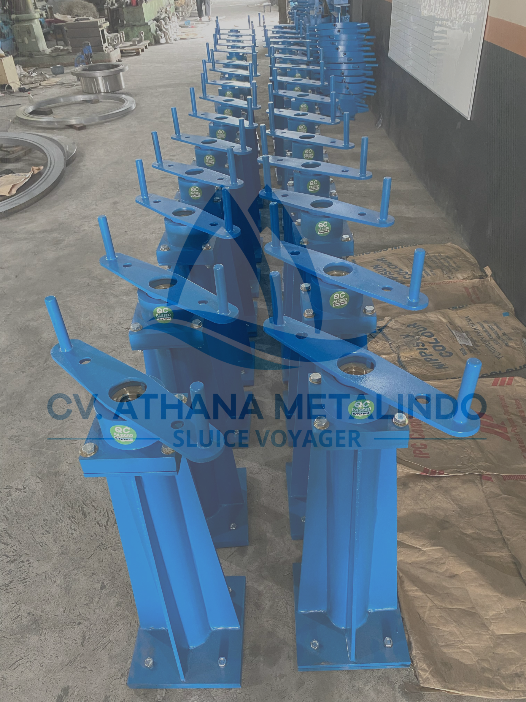 Done 30 Unit Metal Statis Stand Untuk Palembang