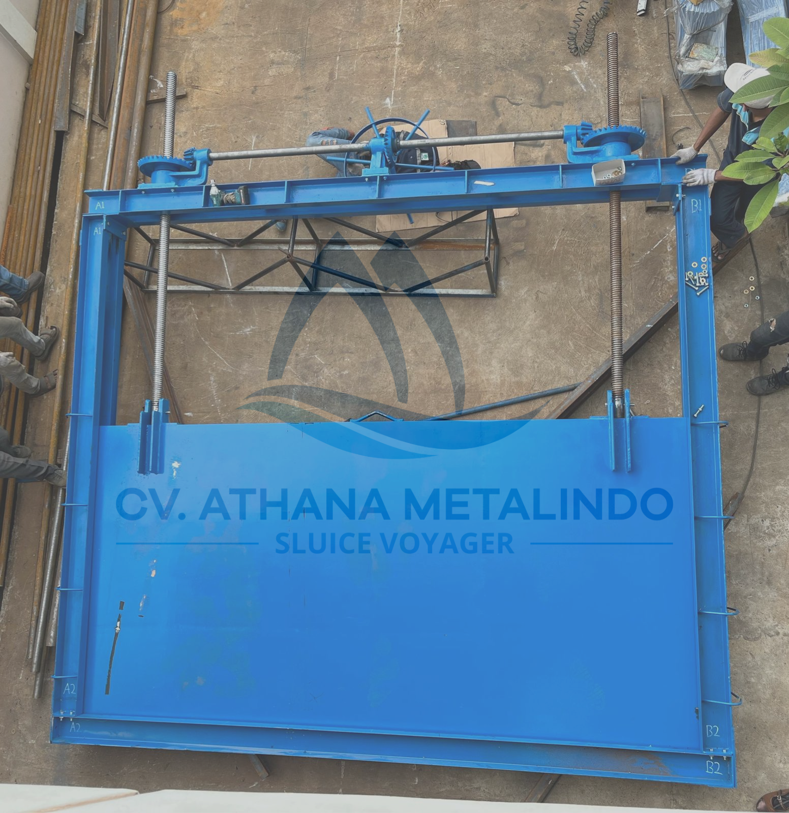 Athana Metalindo Rampungkan Proyek 4 Unit Pintu Air Pati