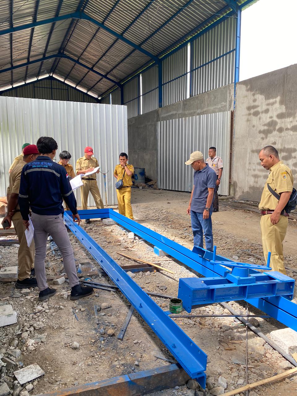 SDA Klaten Lakukan Inspeksi Pintu Air Sebelum Pemasangan di Lokasi Proyek