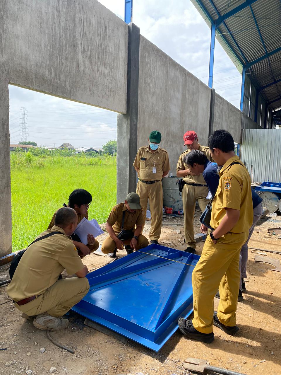 SDA Klaten Lakukan Inspeksi Pintu Air Sebelum Pemasangan di Lokasi Proyek
