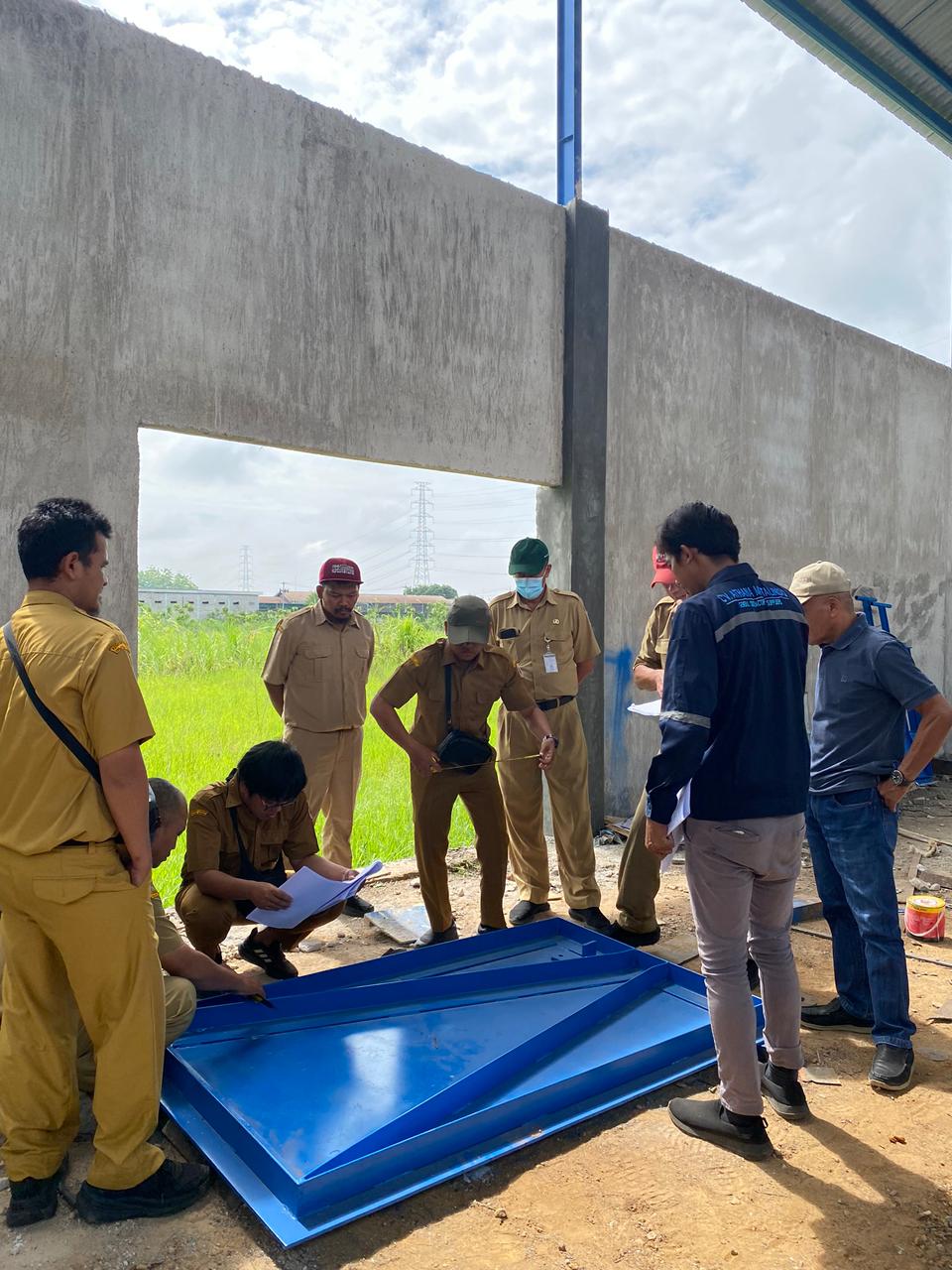 SDA Klaten Lakukan Inspeksi Pintu Air Sebelum Pemasangan di Lokasi Proyek