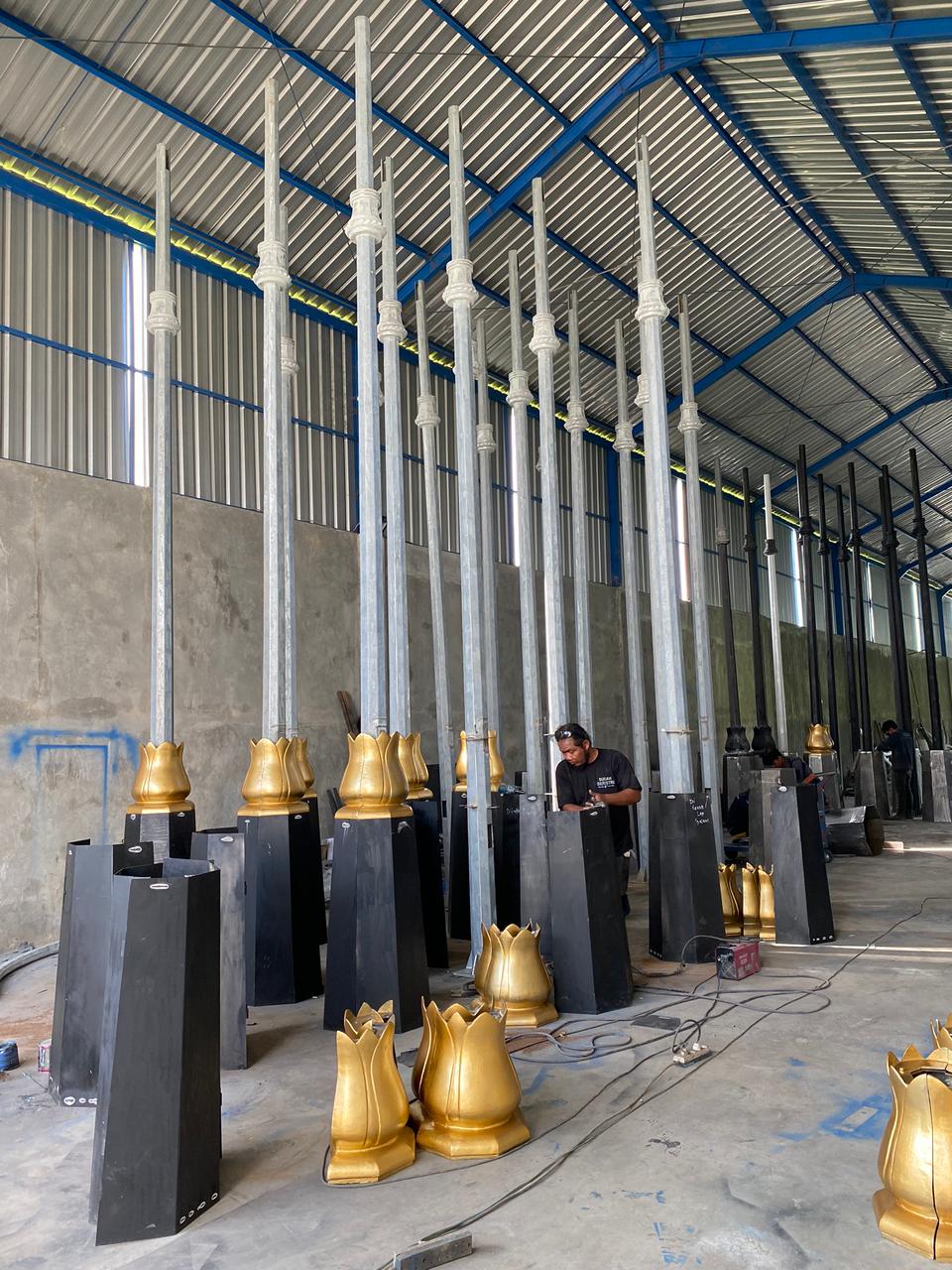 Athana Dukung Estetika dan Penerangan Kota Subang Melalui 146 Tiang Lampu Taman